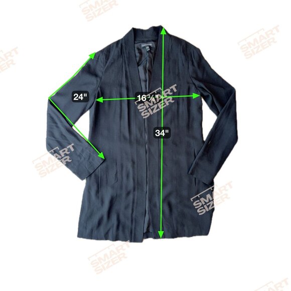 Eileen Fisher Open Front Silk Cardigan Womens Size XS Pocket Minimalist Layering - Picture 2 of 8